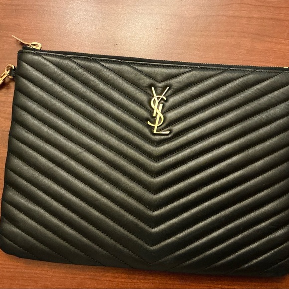 Saint Laurent Black Quilted Bag - Picture 1 of 6